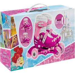 Stamp Patines de Línea Ajustables 2 en 1 Triskate Princesas de Disney con Freno Trasero, Tallas 27-30 para Niña