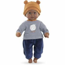 Corolle Muñeca bebé Bébé Calin Marius 30 cm, aroma vainilla, ojos que se cierran, tacto suave y realista, para niños +18 meses
