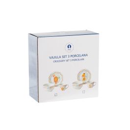 Vajilla Kids DKD Home Decor Multicolor Blanco 19 x 2 x 19 cm Set de 3 (4 Unidades) Vajilla Kids DKD Home Decor Multicolor Blanco 19 x 2 x 19 cm Set de 3 (4 Unidades)