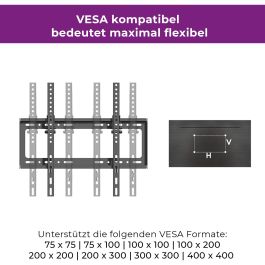 Ultron WM100 Soporte de Pared para TV y Monitor de 23" a 56", Inclinable, Negro