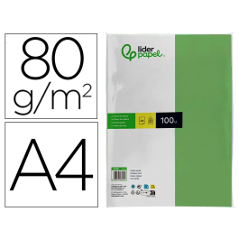 Liderpapel Papel Color A4 80gr Verde Paquete 100 Hojas Precio: 3.50000002. SKU: B15J5RMR65