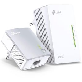 TP-Link AV600 Adaptador Powerline WiFi N 600 Mbps HomePlug AV2 Fast Ethernet 3 Puertos Blanco 300m Plug & Play