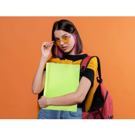 Liderpapel Clasificador Fuelle Polipropileno DIN A4 Amarillo Fluor Opaco 13 Departamentos