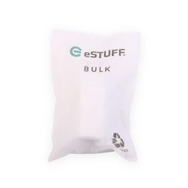 eSTUFF Cargador de hogar USB-C PD 67W GaN con enchufe UK - Blanco - 100% plástico reciclado