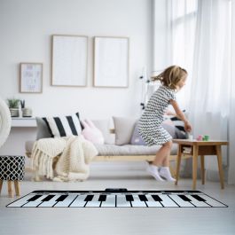 Deqube Manta Musical Piano XL 2 metros, 24 teclas, 4 modos, 8 instrumentos, 10 melodías, +3 años