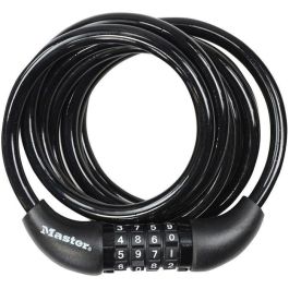 Candado para bicicleta - MASTER LOCK - 8221EURDPRO - Cable trenzado 1,8m - Combinación programable Candado para bicicleta - MASTER LOCK - 8221EURDPRO - Cable trenzado 1,8m - Combinación programable