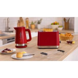 Bosch TWK 4M224 MyMoment Hervidor de Agua Eléctrico, 1.7 L, 2400 W, Desconexión Automática, Rojo