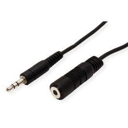 ROLINE 11.09.4353 Cable de Audio 3.5mm Macho a Hembra 3m Negro