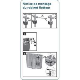 Novobain NOV3047404180997 Kit de cisterna para inodoro con mecanismo y grifo, caudal 3/6L, altura regulable 250-510mm, accesorios