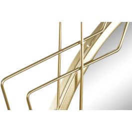 DKD Home Decor Espejo Dorado 80 x 80 x 2.5 cm Metal Cristal