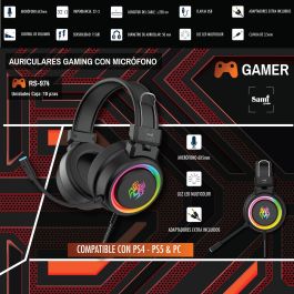 SAMI Auriculares Gamer con Luz LED Multicolor Compatible para PC y Consolas Precio: 17.787. SKU: B1D8GSS55M