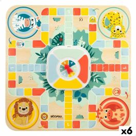 Tablero de Parchís y Oca Woomax Zookabee 30 x 3 x 30 cm Infantil Animales (6 Unidades) Precio: 53.99000035. SKU: B19MEXFC3A