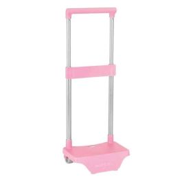 Carro portamochilas rosa. abierto: 22x17x67,5 cm Carro portamochilas rosa. abierto: 22x17x67,5 cm