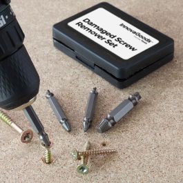 Brocas para Extraer Tornillos Dañados InnovaGoods 4 Unidades Brocas para Extraer Tornillos Dañados InnovaGoods 4 Unidades