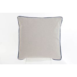DKD Home Decor Cojín Shabby Multicolor Ribete Cremallera 45x45 cm Poliéster Lino - 6 Unidades Surtido Aleatorio Lavado en Seco