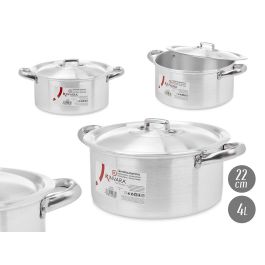 Cacerola de Aluminio Kinvara 22 cm 4 L - Apta Gas, Horno y Lavavajillas (10 Unidades) Precio: 91.59000015. SKU: B12HD75BEV