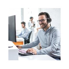 Port Designs Headphones/Headset Wired Head-Band USB Type-A Black