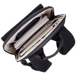 Rivacase 8524 Mochila para Portátil de 14 pulgadas, de lona, color negro, ideal para MacBook Pro 16 y otros portátiles