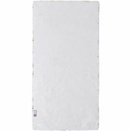 Tineo Colchón nómada Globos para Bebé 120x60x4 cm Blanco. Colchoneta de viaje extraíble con base aislante y funda con asa.
