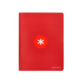 Antartik Libreta A5+ Plus Cosida 48 Hojas 90gr Cuadro 4mm Con Margen 6 Colores Surtidos