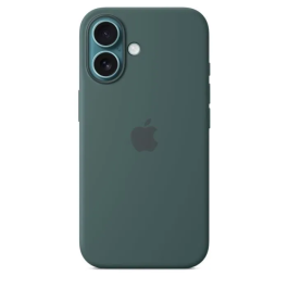 Apple iPhone 16 Funda de Silicona con MagSafe Verde Lago