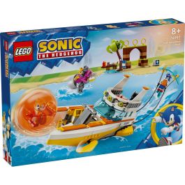 LEGO 76997 Sonic the Hedgehog Barco de aventuras de Tails, juguete interactivo