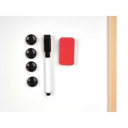 Pizarra Blanca Pincello 40x60 cm - Tablero de Madera, Metal y PP (12 Unidades) Pizarra Blanca Pincello 40x60 cm - Tablero de Madera, Metal y PP (12 Unidades)