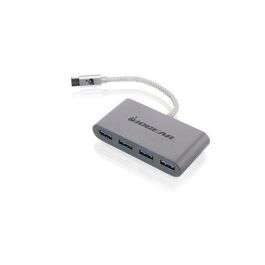 IOGEAR HUB-C - Hub USB-C a 4 Puertos USB-A 3.0, Adaptador Multi-puerto, SuperSpeed 5Gbps para MacBook y Chromebook