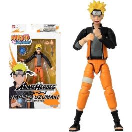 Bandai Figura Anime Heroes Naruto Shippuden Naruto Uzumaki Batalla Final 17 cm con manos extra, amarillo y negro Precio: 34.50000037. SKU: B16GBEYMAG