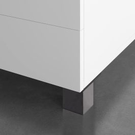 Rei Pata esquinera cuadrada mod.972 de ABS en negro 4,2x4,2x6cm para muebles bajos Rei Pata esquinera cuadrada mod.972 de ABS en negro 4,2x4,2x6cm para muebles bajos
