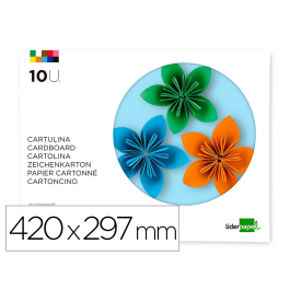 Liderpapel Bloc Trabajos Manuales Cartulina 297x420mm 10 Hojas Colores Surtidos Gramaje 180g Precio: 3.99000041. SKU: B15Z8NQK2A