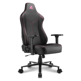 SHARKOON SGS30 Silla Gaming Universal Negro, Rosa con Asiento Acolchado, Cojines Viscoelásticos y Respaldo Ajustable Precio: 282.94999975. SKU: S5613139