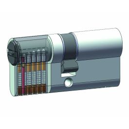 Yale Cilindro de cierre desmontable para puerta exterior/entrada, 6 pines, 4 llaves reversibles, 35x35 mm, protección antirrobo