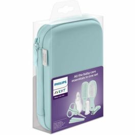 Philips Avent AUC1708733565139 Kit de cuidado para bebés: cortaúñas, tijeras, 3 limas, peine, cepillo para el pelo, aspirador nasal y cepillo de dientes.
