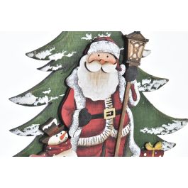DKD Home Decor Árbol de Navidad Tradicional en Madera, Verde y Rojo, 6 x 37.5 x 28.5 cm, Pack de 6 Unidades Surtidas