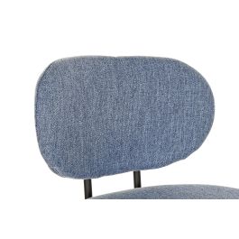 DKD Home Decor Taburete Loft Azul Negro 46 x 101 x 50 cm (2 Unidades)