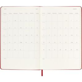 Agenda 18 Meses 2024-2025 Semanal P (9 X 14 Cm) Rojo Escarlata Tapa Blanda Moleskine DSF218WN2Y25