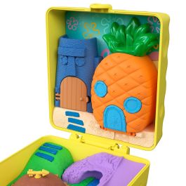 Mattel Cofre Bob Esponja Polly Pocket Jkc84, 7 Accesorios, +4 Años