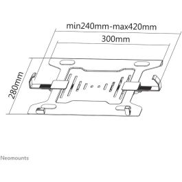 VESA-Platte für Notebooks 4KG NOTEBOOK-V200 Neomounts