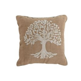 Cojín Home ESPRIT Blanco Marrón Árbol Romántico 45 x 15 x 45 cm (2 Unidades) Precio: 40.88999948. SKU: B1B9NHS5XX