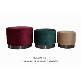 DKD Home Decor Reposapiés Multicolor 60 x 60 x 45 cm Set de 3 Precio: 114.49999979. SKU: B126ARCY26