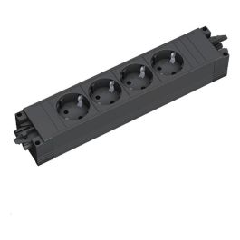 Bachmann 906.18819 - Regleta de Sobremesa Interior, 4 Tomas Schuko (Tipo F) sin Cable, 16A, 250V, Negro, IP20 Precio: 26.4506. SKU: B18YSCRN8D
