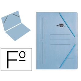 Carpeta Liderpapel Gomas Folio Sencilla Carton Pintado Azul Precio: 1.49999949. SKU: B1BF9NHW8Z