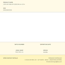 Tesa Cinta Adhesiva Profesional Rollo 45Mx48 mm Fibra De Vidrio Blanco