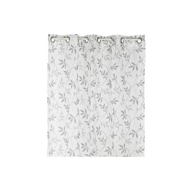 DKD Home Decor Cortina Modelo Alpino con Estampado de Hoja, Poliéster Blanco Gris, 270 cm Alto x 140 cm Ancho, Pack de 2 Unidades, 75 gsm DKD Home Decor Cortina Modelo Alpino con Estampado de Hoja, Poliéster Blanco Gris, 270 cm Alto x 140 cm Ancho, Pack de 2 Unidades, 75 gsm