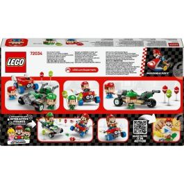 Juego de construccion mario kart bebé mario vs. bebé luigi lego super mario