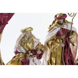 DKD Home Decor Nacimiento Navidad Tradicional Rojo Dorado 50 x 50 x 5 cm