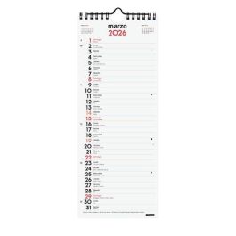 Finocam Calendario de Pared para Escribir Largo M-130x330 mm, MV Neutro, Espiral y Colgador, Planning, 2026 Precio: 4.49999968. SKU: B18ME4NH9V