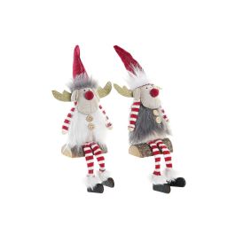 Figura Navidad Alpina DKD Home Decor Gris Blanco 14 x 19 x 8 cm (2 Unidades) Precio: 9.89000034. SKU: B1HKHKAL5G