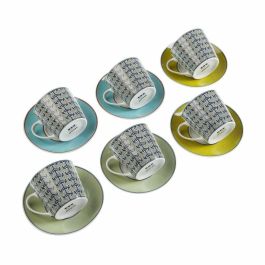 Juego de Tazas con Platos Versa Leia Porcelana 9 x 14 x 14 cm 10,5 x 8 x 6 cm 14 x 14 x 2 cm (12 pcs) Precio: 21.49999995. SKU: S3407973